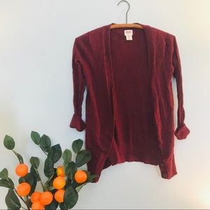 Wine cardigan